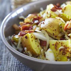 Рецепт приготовления картошки пай и салатов с картофелем Вкусный салат с жареной картошкой